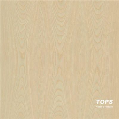 Premium Engineered Dawb Oak Veneer Crown Txiav Ntoo Grain